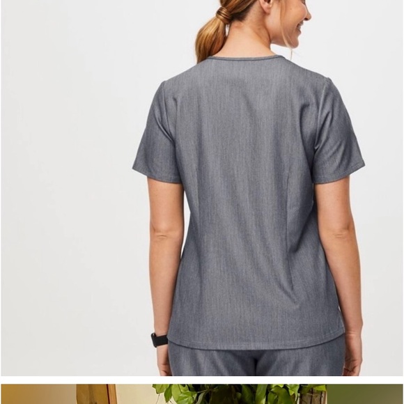 Women’s Figs Catarina Scrub Top. Graphite Gray technical collection L - Picture 2 of 7